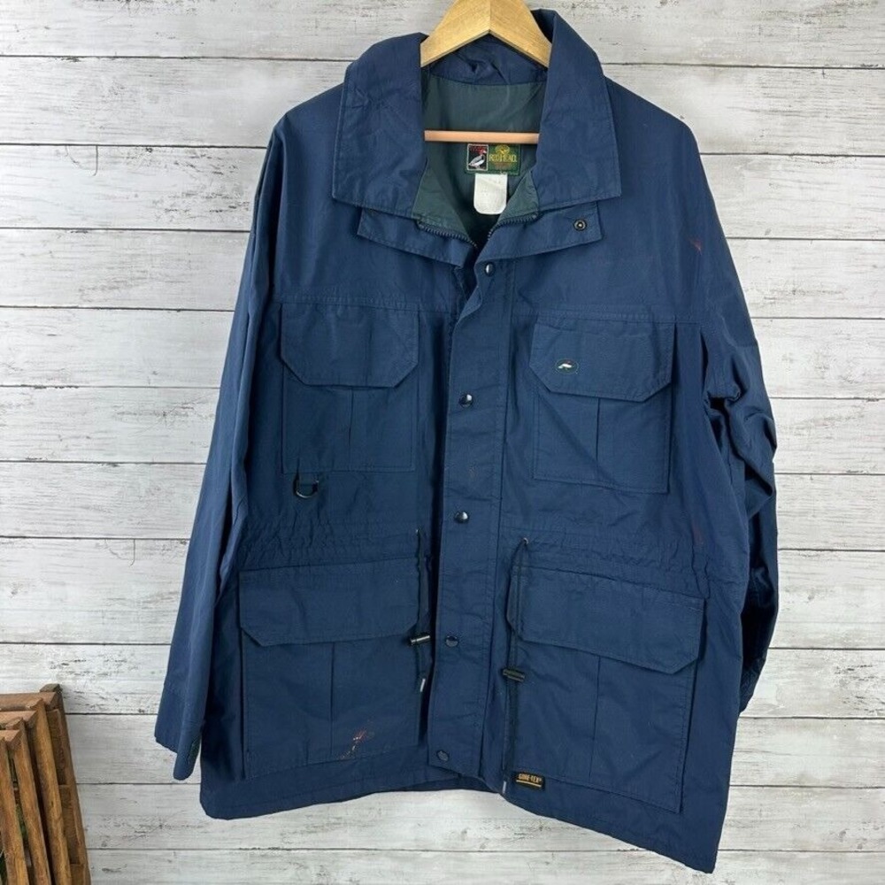 Vintage Red‎ Head Gore-Tex Jacket Mens XL Blue Outdoor Pockets Hunting
